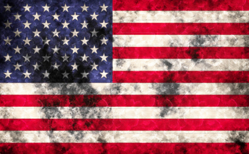 Flag of the United States Glass Wall Art