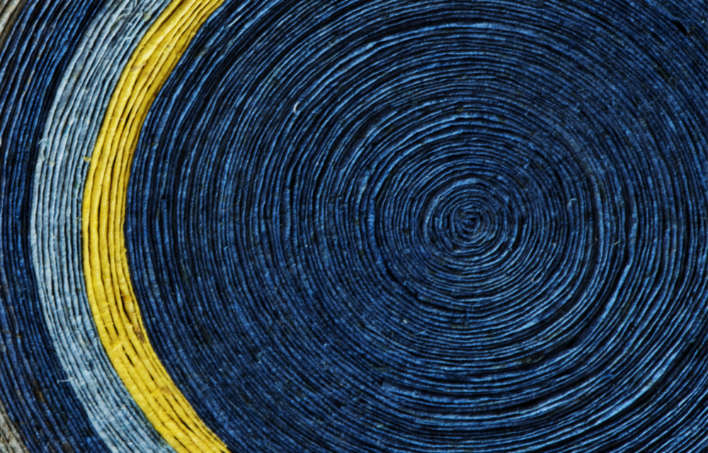 Colored Spiral Glass Wall Art