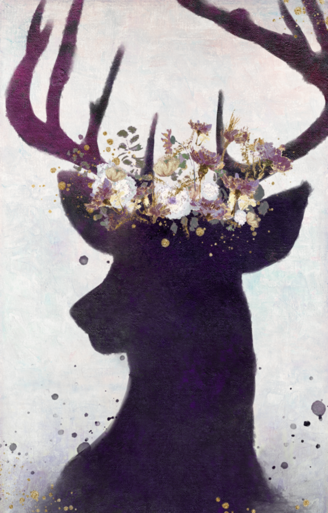 Deer Glass Wall Art