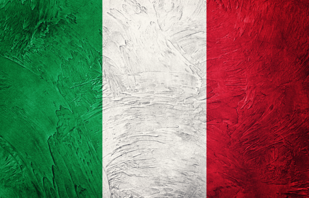 Flag of Italy Glass Wall Art