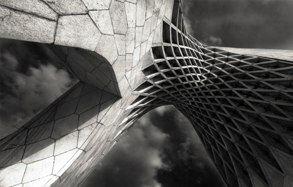 Interesting Architectural Glass Wall Art