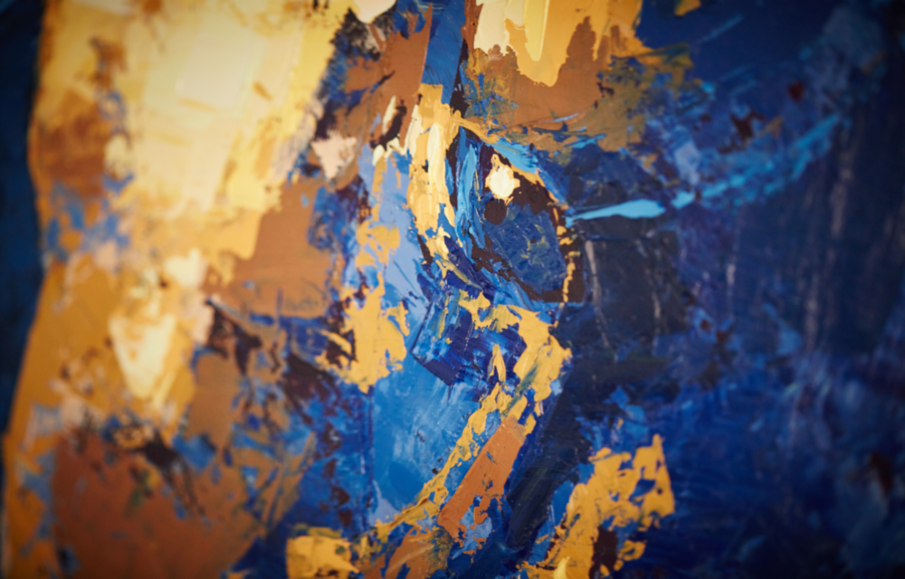 Abstract Colors Glass Wall Art