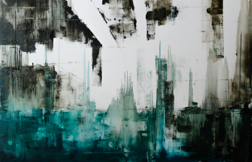 Abstract Glass Wall Art