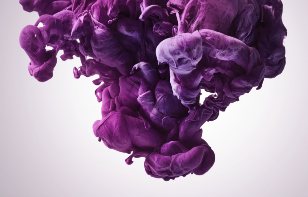 Purple Smoke Glass Wall Art