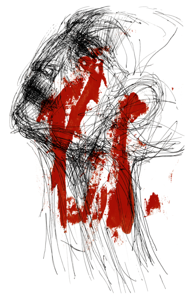 Red Thoughts Glass Wall Art