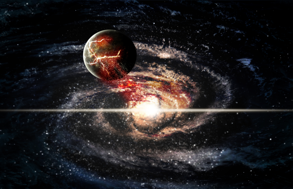 Space Glass Wall Art