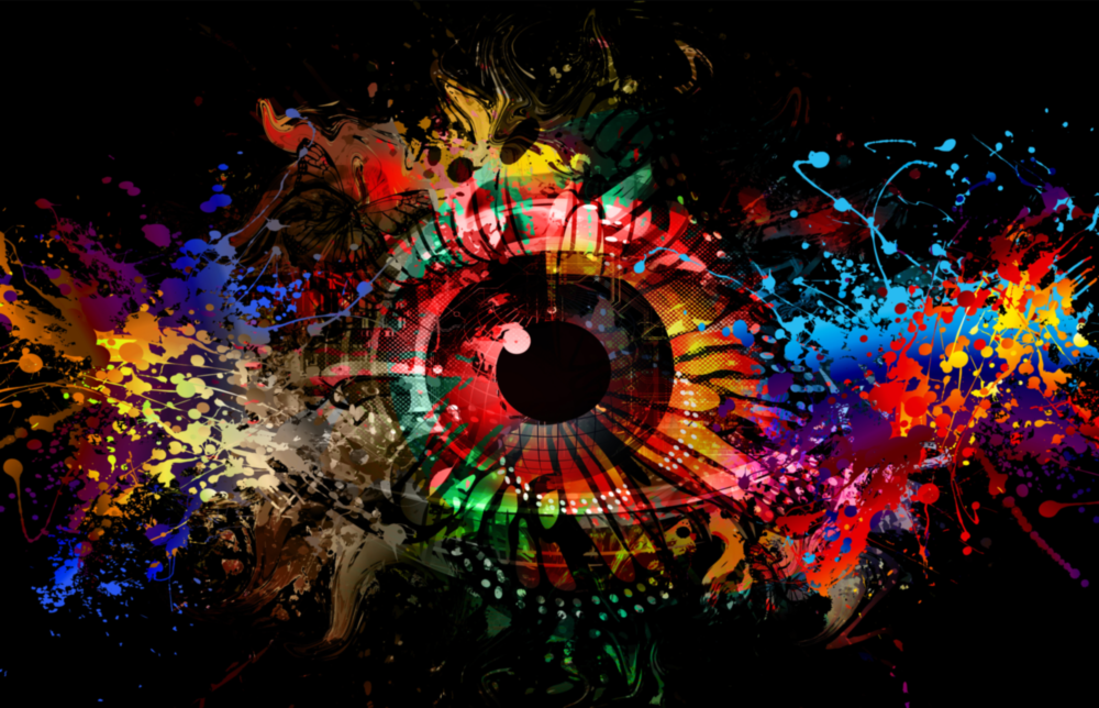 Illustration Eye Glass Wall Art