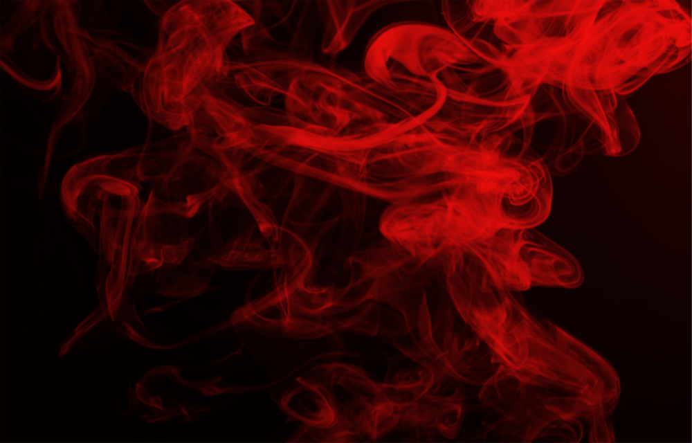 Red Smoke Glass Wall Art
