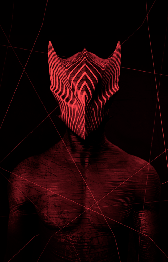 Darko Red Glass Wall Art