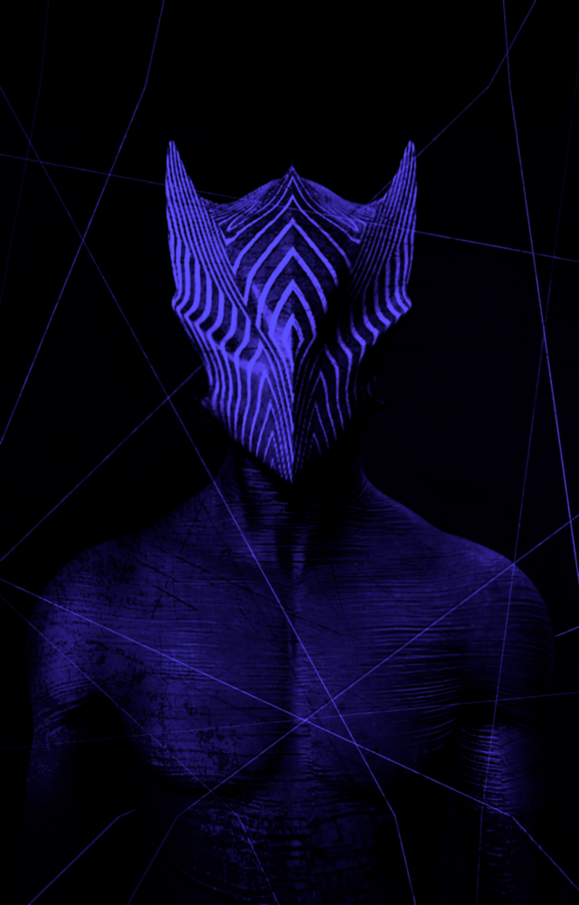 Darko Purple Glass Wall Art