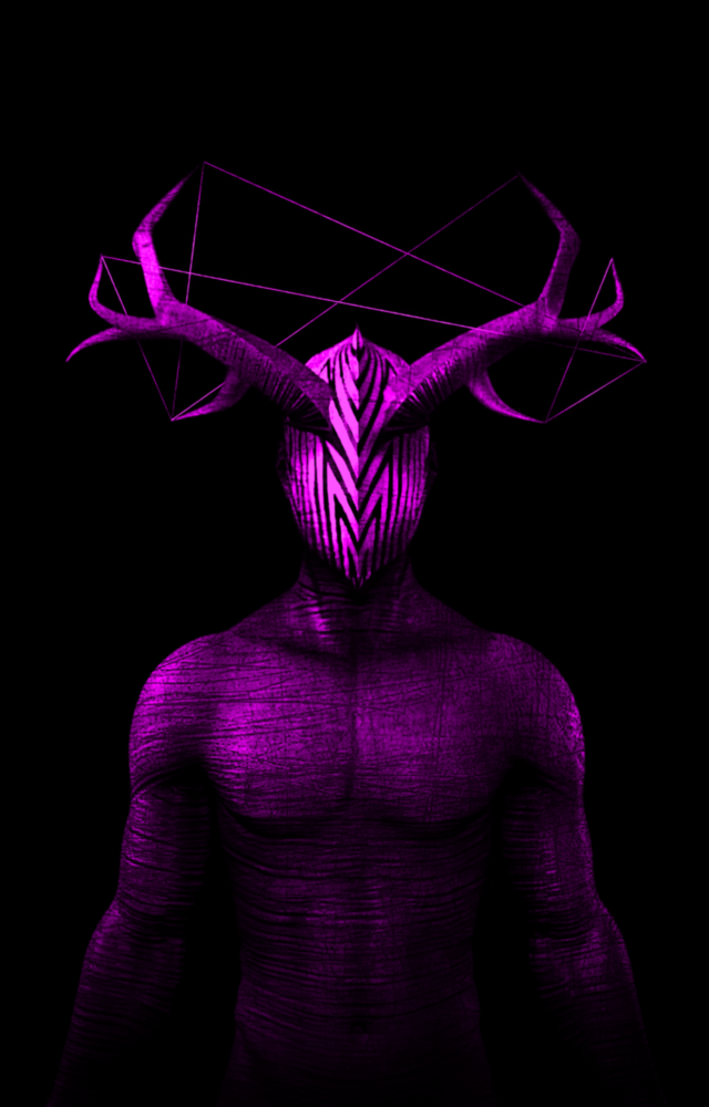 Donnie Purple Glass Wall Art