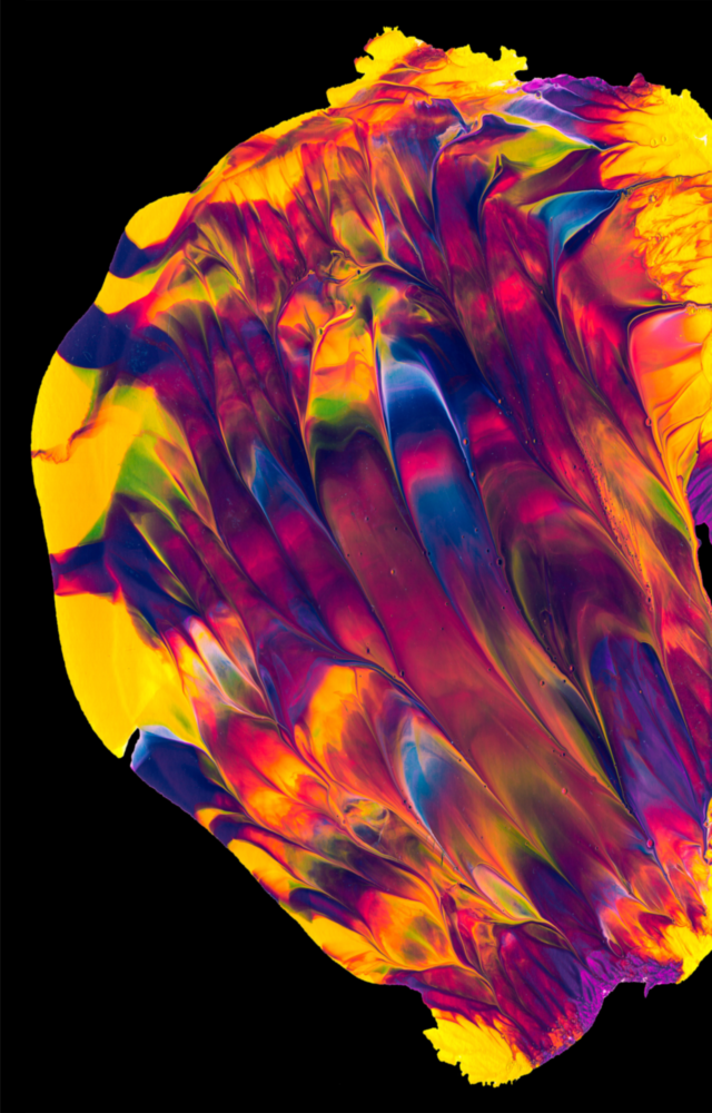 Dance of Colors Glass Wall Art