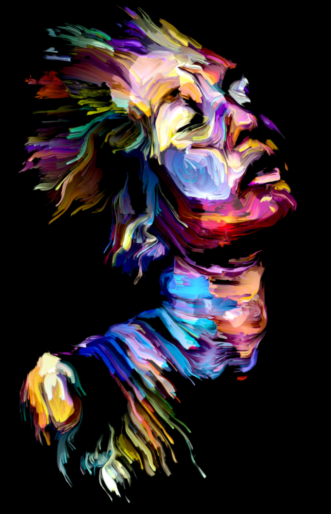 Effect Woman Glass Wall Art