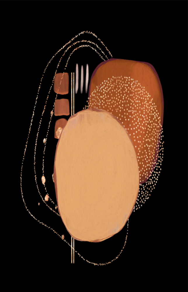 Abstract Black Glass Wall Art