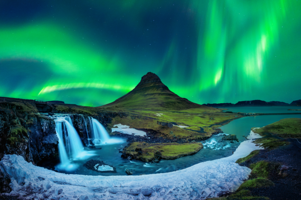 Northern Lights Glass Wall Art