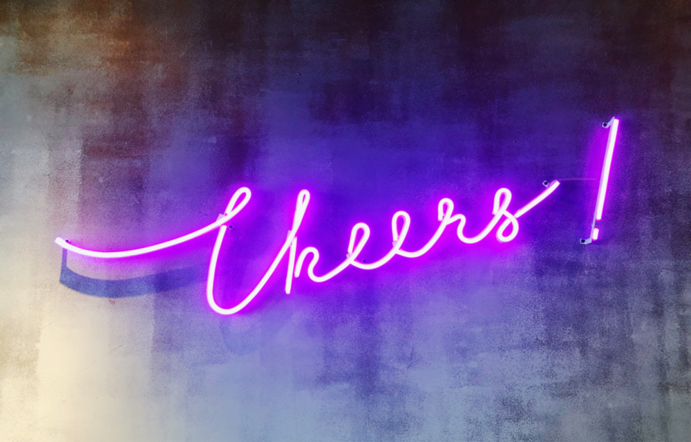 Cheers Glass Wall Art