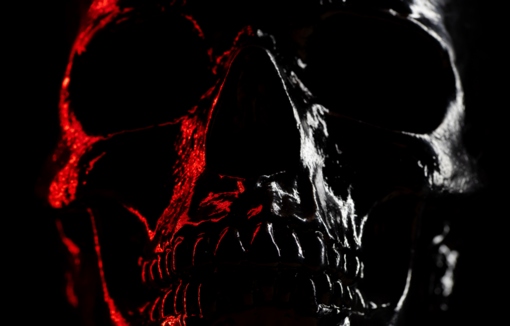 Skull Glass Wall Art