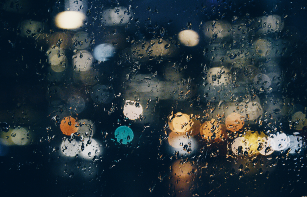 Rain Glass Wall Art