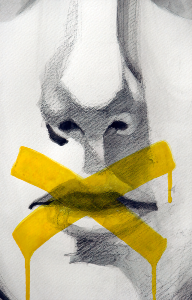 Silence Glass Wall Art