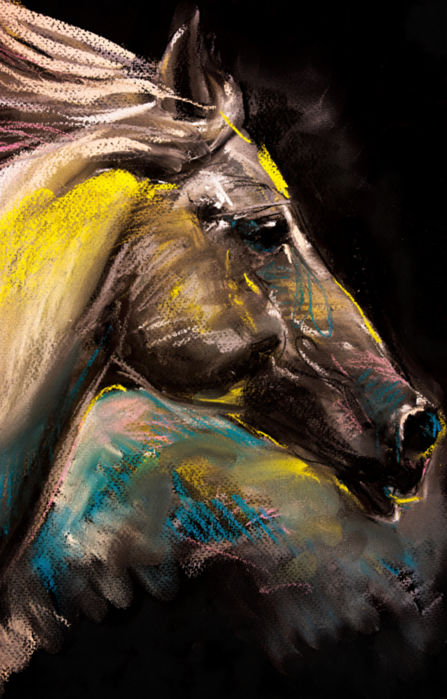 Horse Glass Wall Art