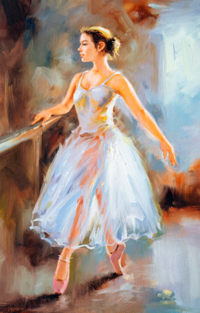 Ballerina Glass Wall Art