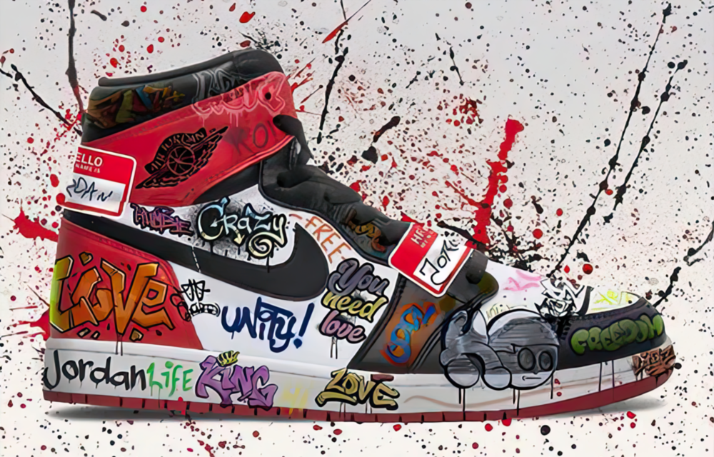 Gratifi Shoe Glass Wall Art