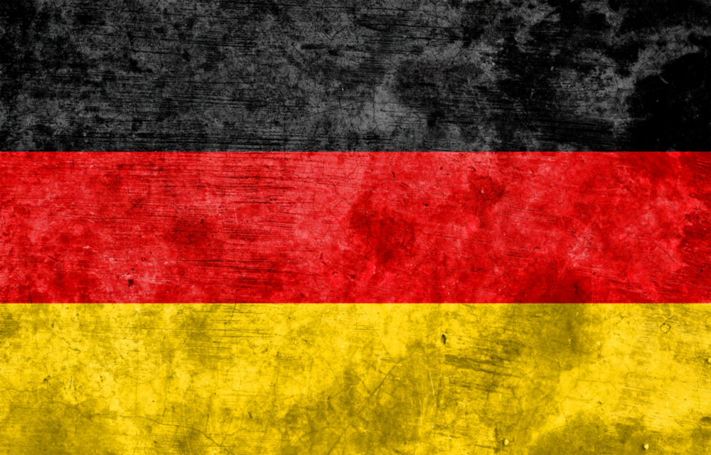 German Flag Glass Wall Art