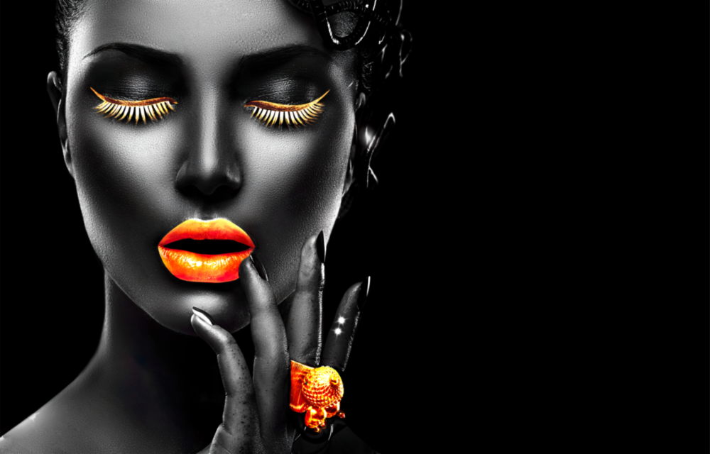 The Power of Orange Glass Wall Art