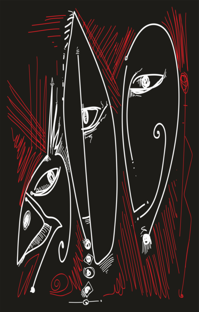 Abstract Glass Wall Art