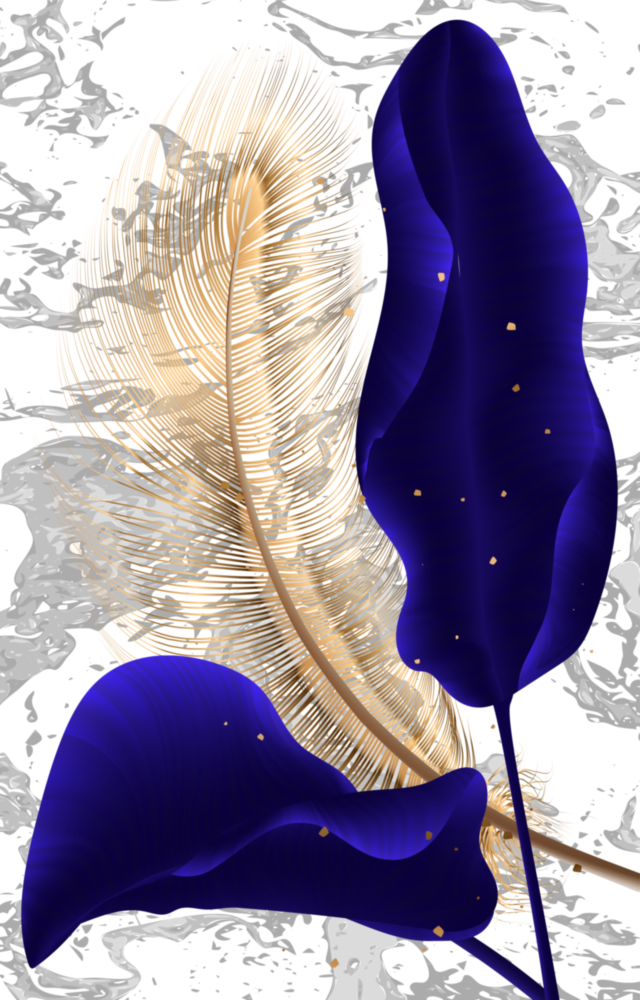 Leaves Glass Wall Art