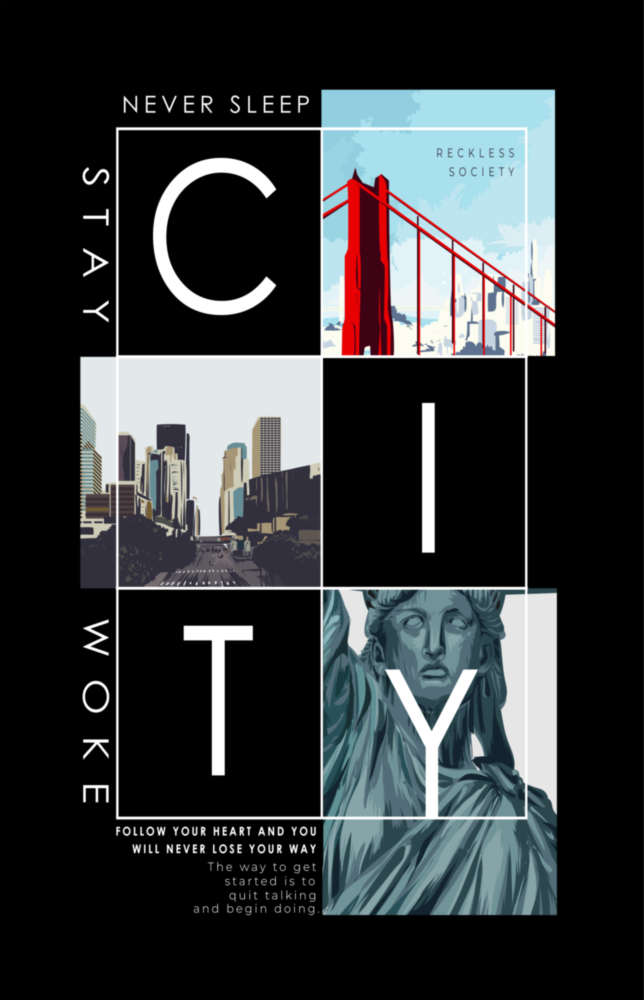 City Glass Wall Art