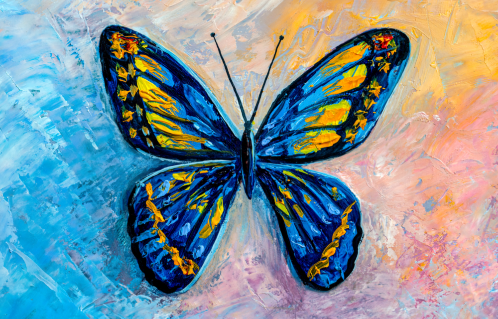 Butterfly Glass Wall Art
