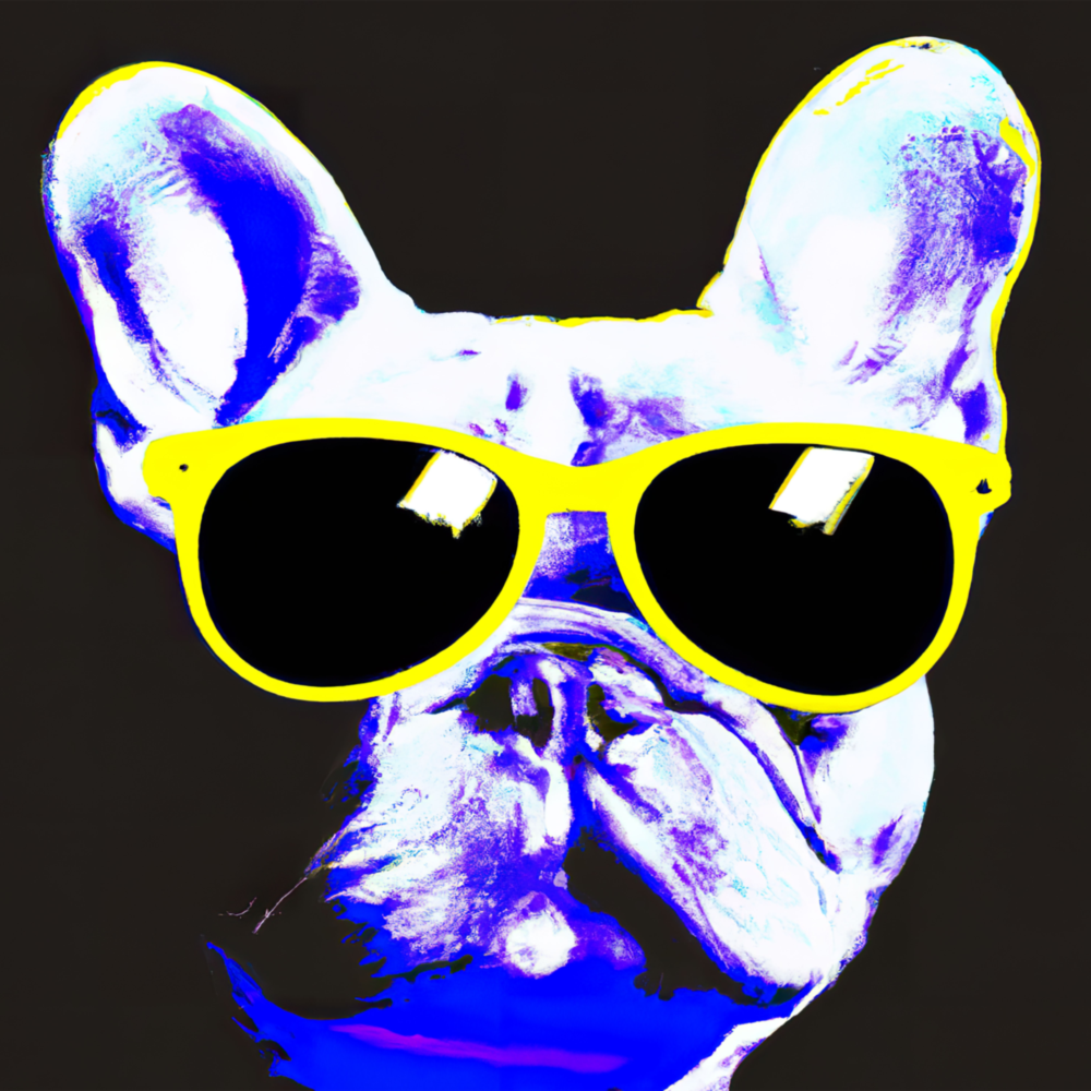 Cool Dog Glass Wall Art  || Designers Collection
