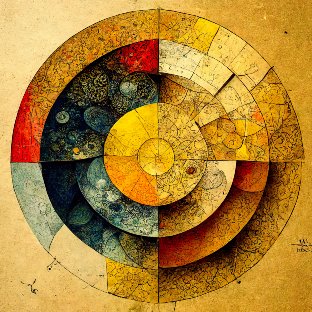 Circles Glass Wall Art  || Designers Collection