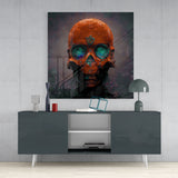 Orange Head Glass Wall Art  || Designer Collection | Insigne Art Design