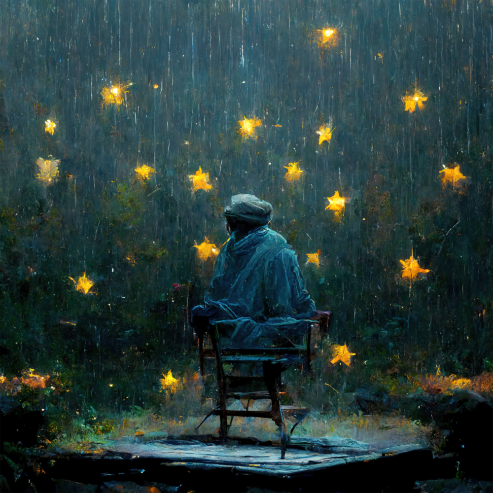 Raining Stars Glass Wall Art  || Designer Collection