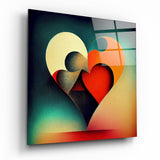 Heart Glass Wall Art  || Designers Collection | Insigne Art Design
