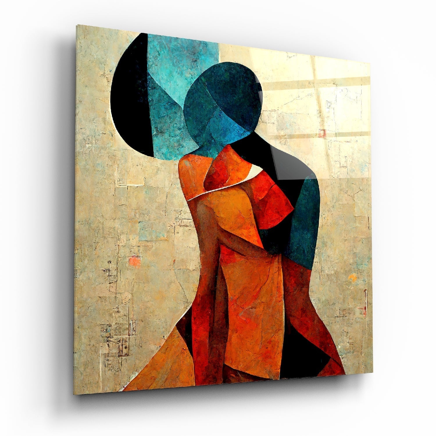 The Hug Glass Wall Art  || Designer Collection | Insigne Art Design