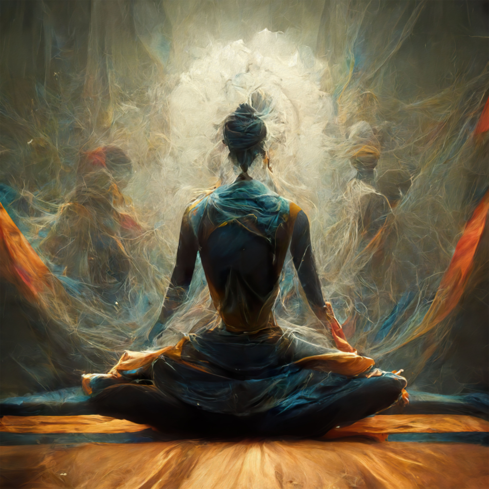 Meditation Glass Wall Art  || Designer Collection