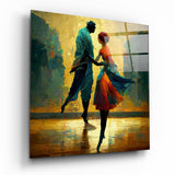 Dancing in the Rain Glass Wall Art  || Designers Collection | Insigne Art Design