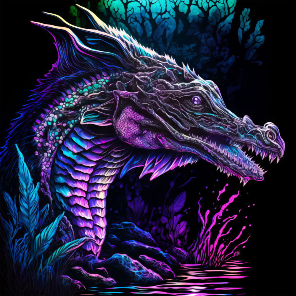 Dragon  Glass Wall Art  || Designers Collection
