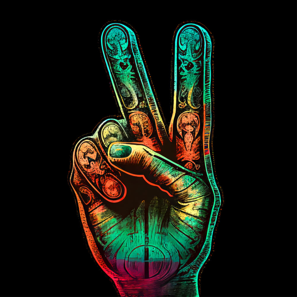 Peace Glass Wall Art  || Designer Collection