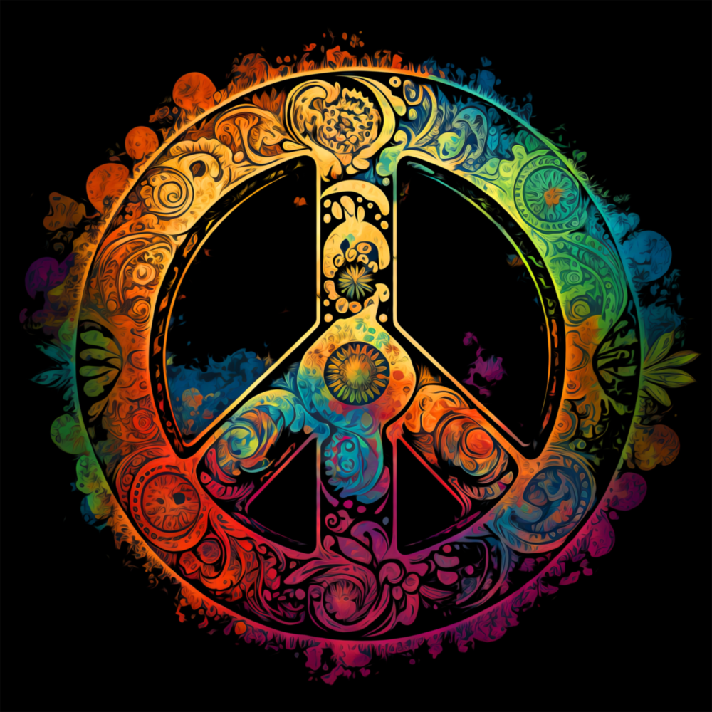 Peace Glass Wall Art  || Designer Collection