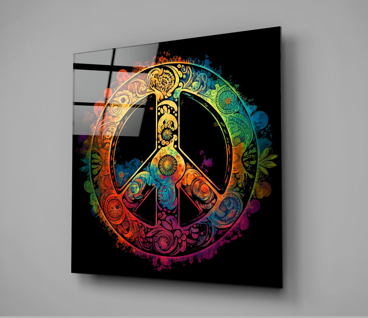 Peace Glass Wall Art || Designer Collection | Insigne Art Design ...