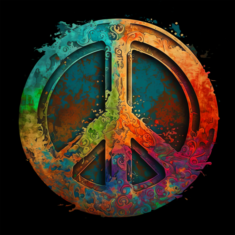 Peace Glass Wall Art  || Designer Collection