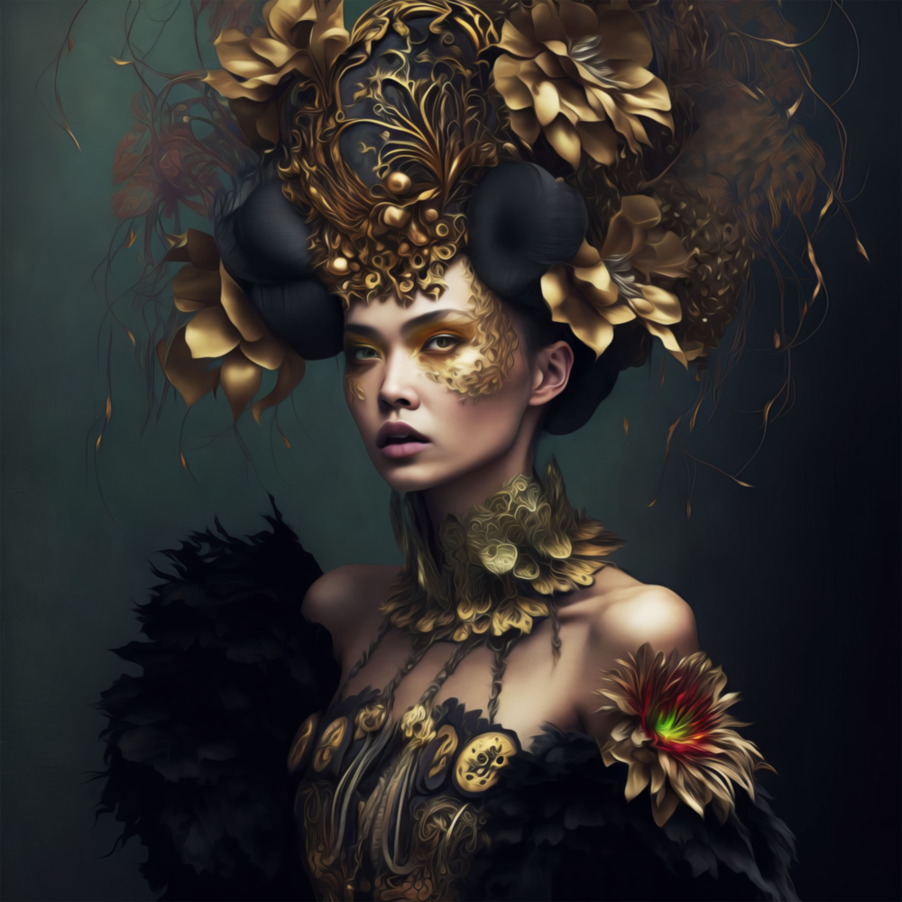 The Queen Glass Wall Art  || Designer Collection