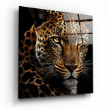 Leopard Glass Wall Art  || Designer Collection | Insigne Art Design