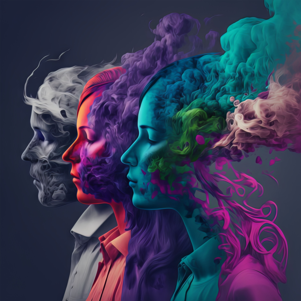 Smoked Thoughts Glass Wall Art  || Designer Collection