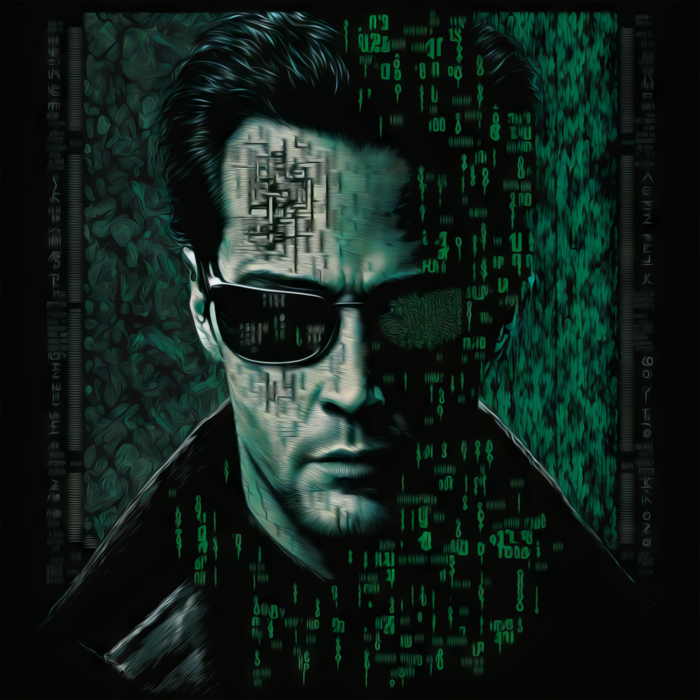 Matrix Glass Wall Art  || Designer Collection