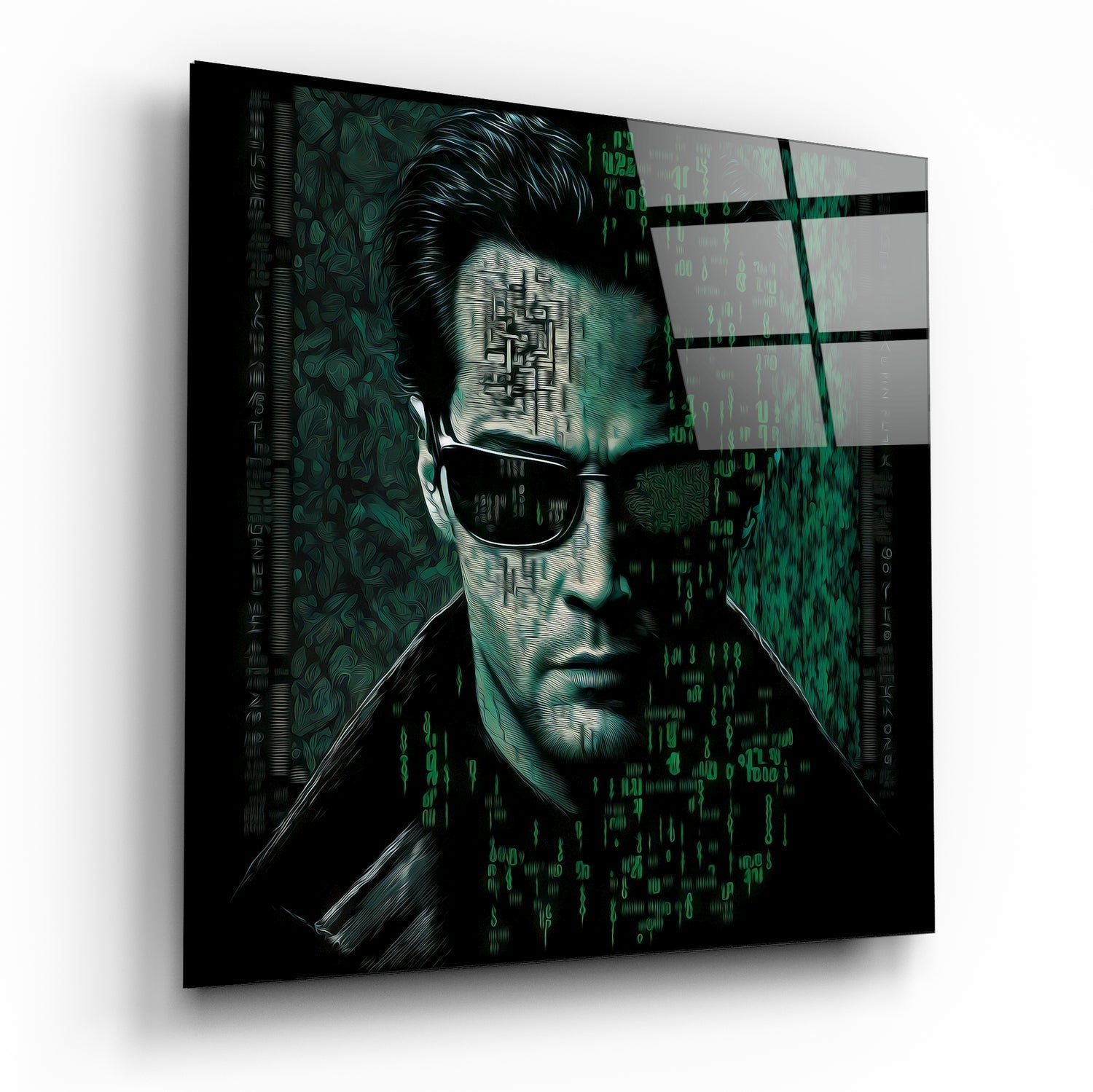 Matrix Glass Wall Art  || Designer Collection | Insigne Art Design